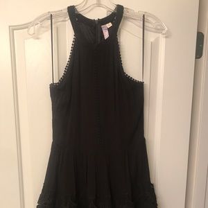 Black dress with lace detail